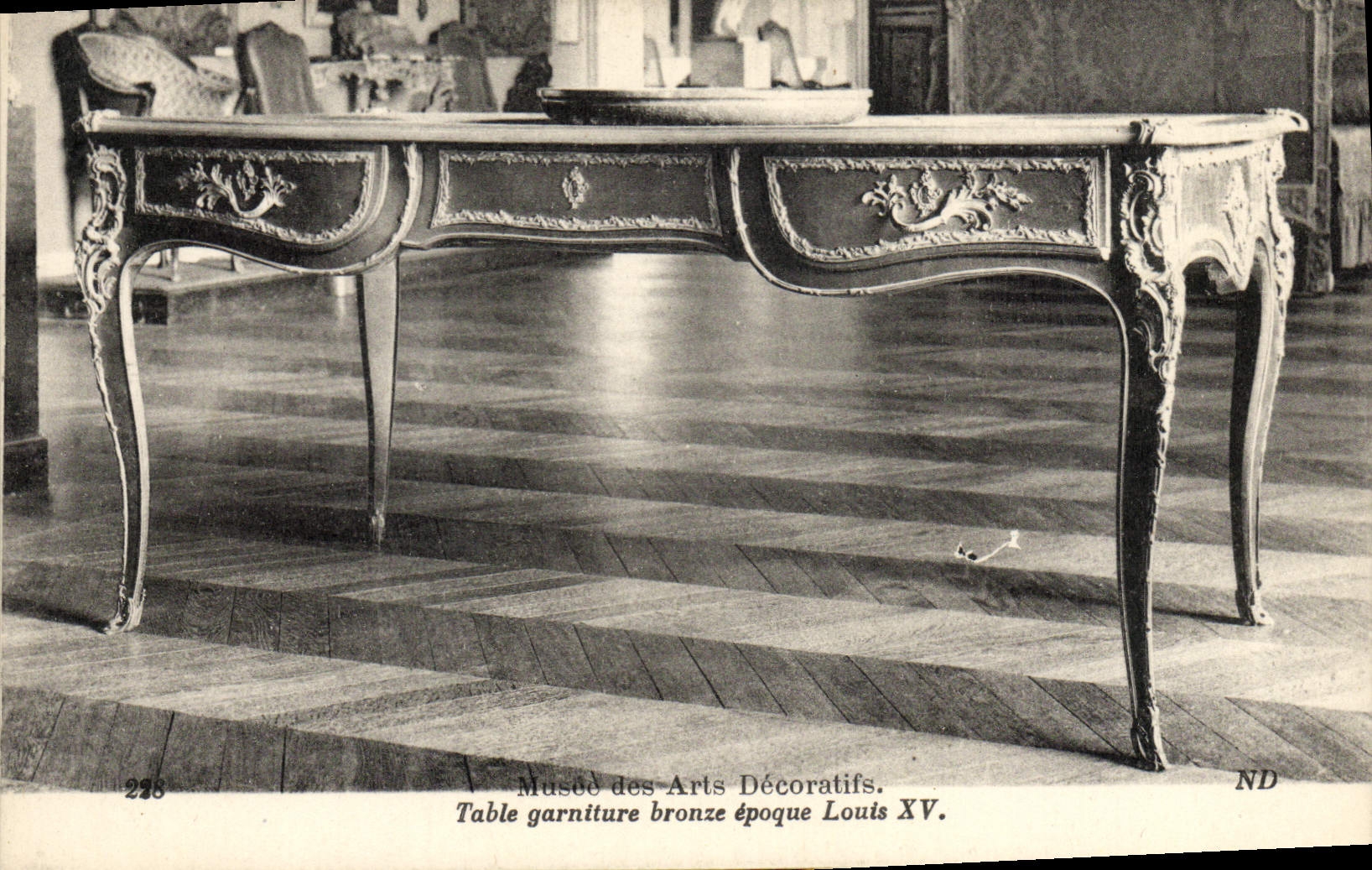 Postal Vagada de las Artes Decorativas Tabla guarnición broncea tiempo Luis XV