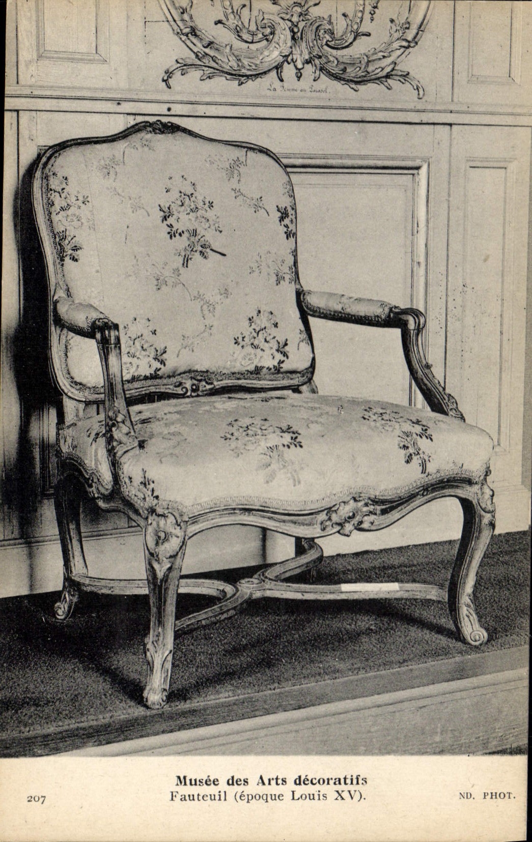 CPA Musee des Arts Decoratifs Fauteuil Louis XV
