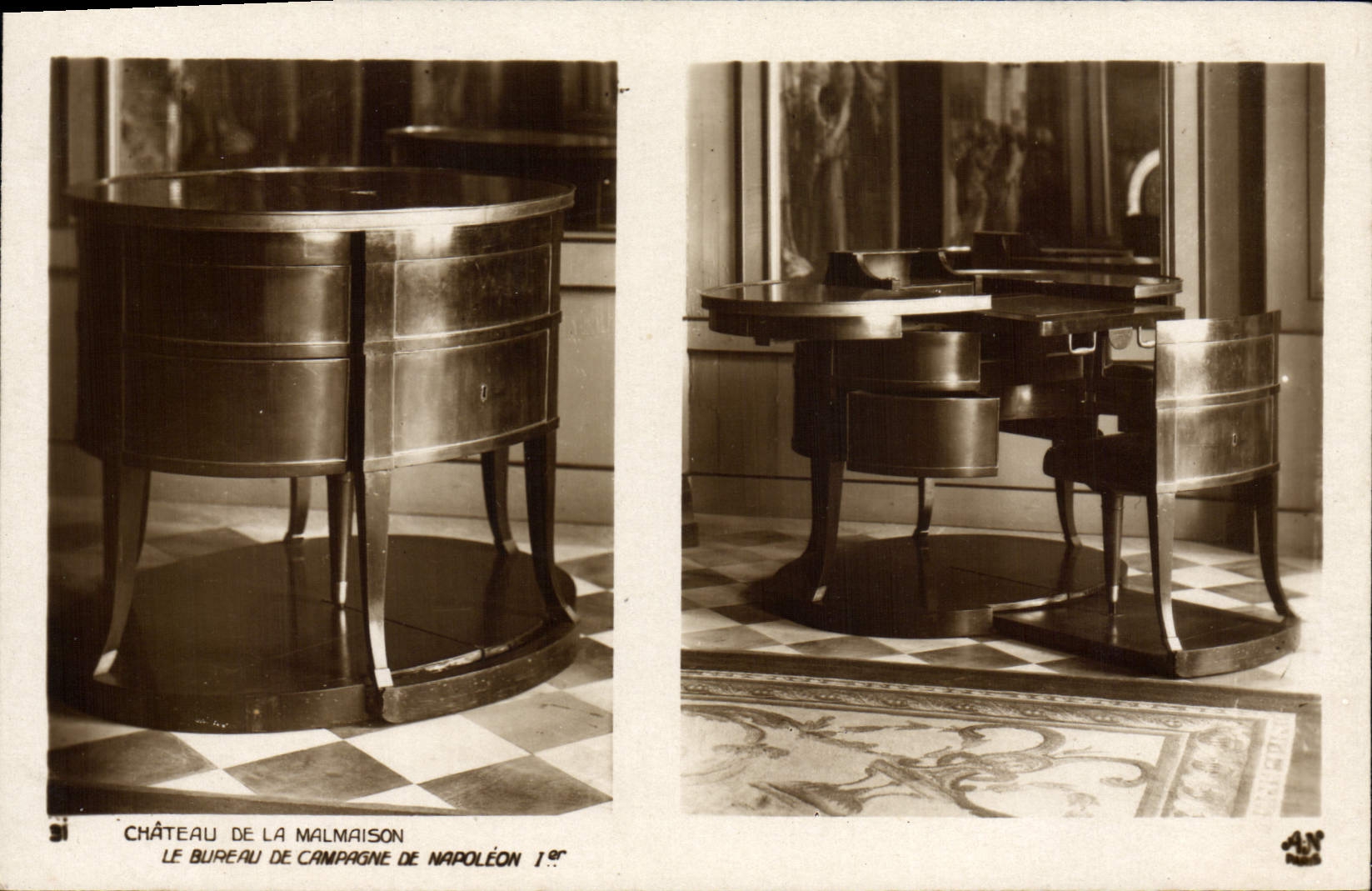 Vintage Postcard Castle of Malmaison the office of countryside of Napoleon 1st