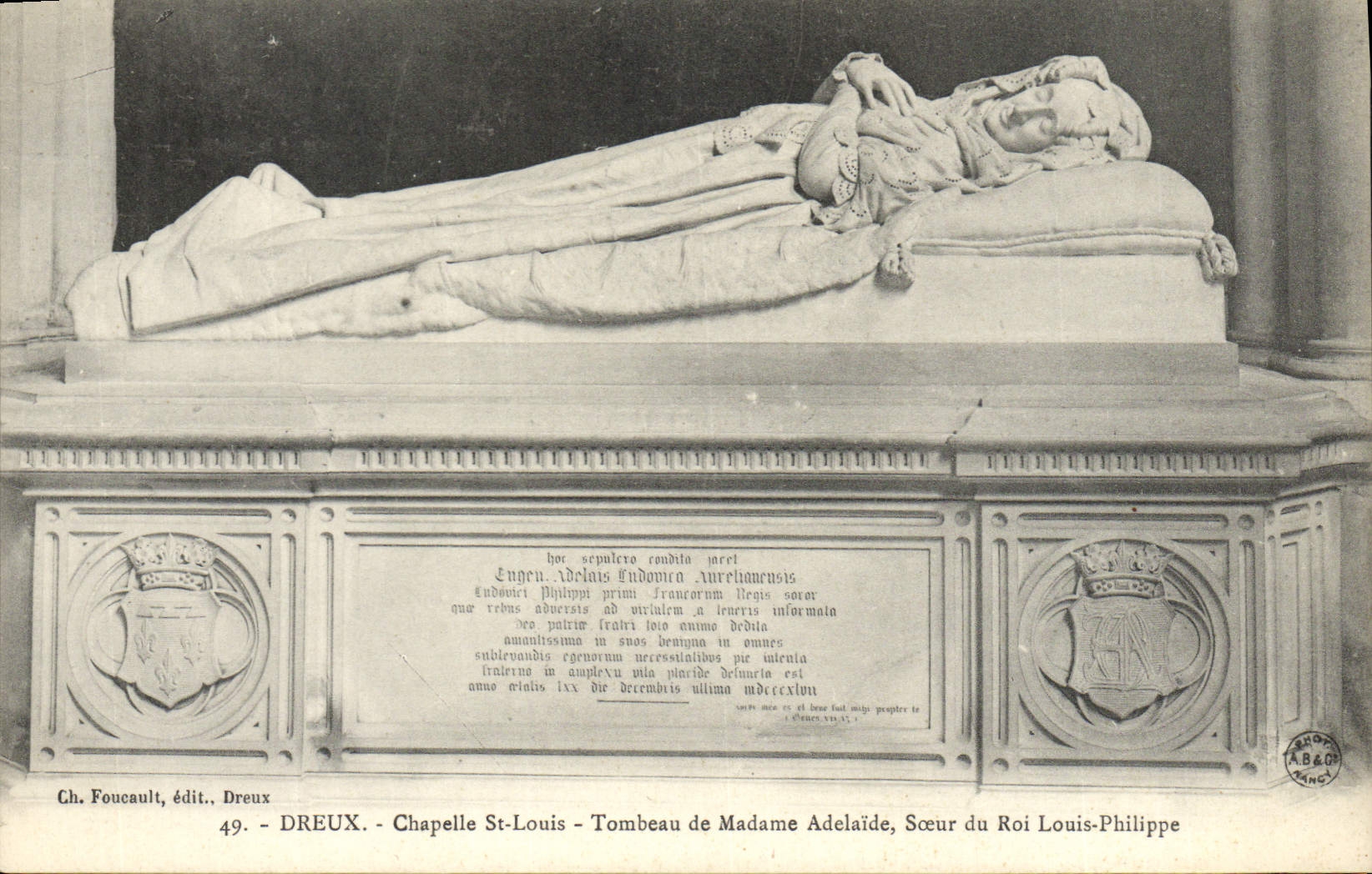 CPA Dreux Chapelle St Louis Tombeau de Madame Adelaide Soeur du roi Louis Philippe