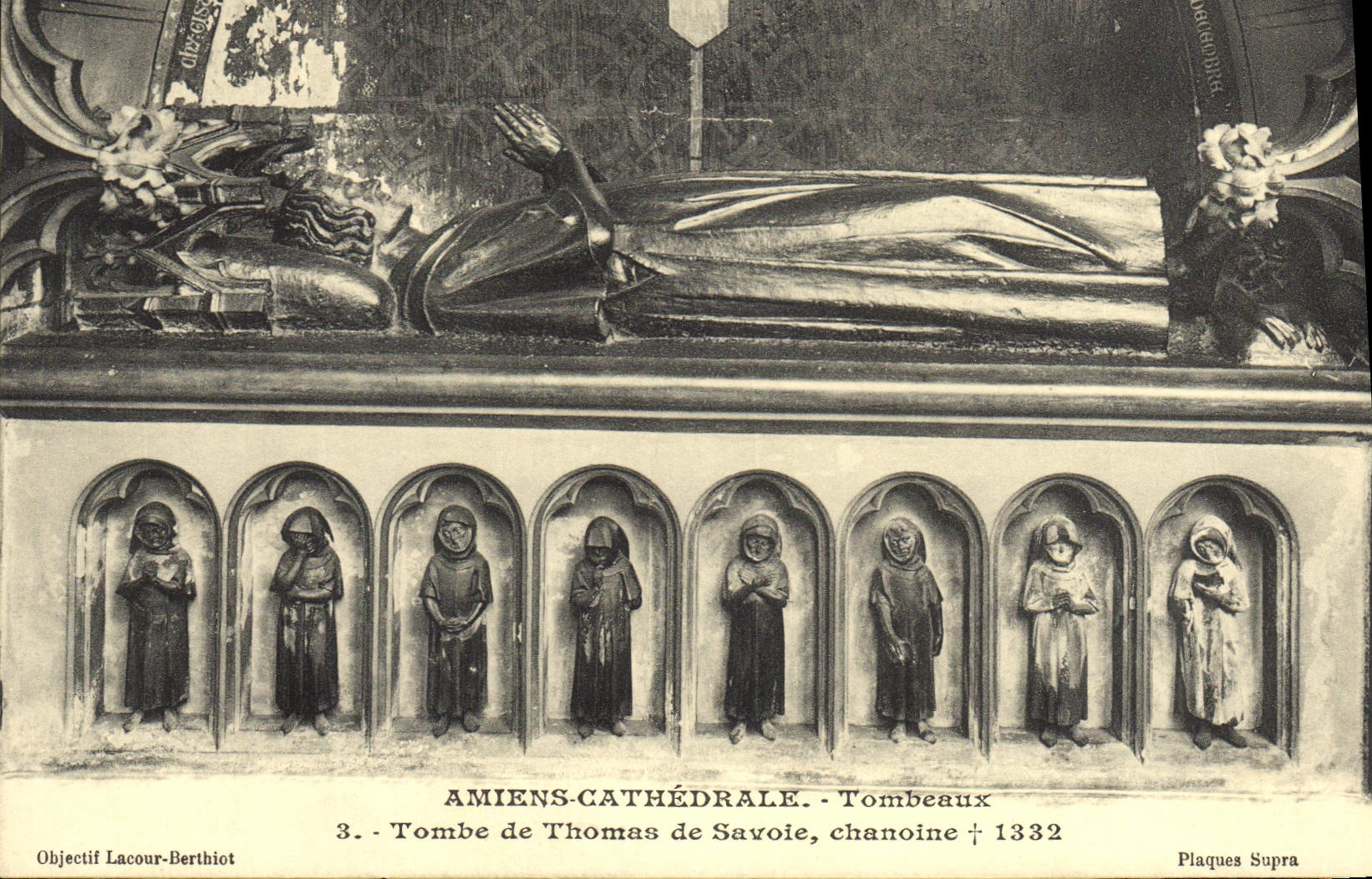 CPA Amiens Cathedrale Tombeaux Tombe de Thomas de Savoie Chanoine 