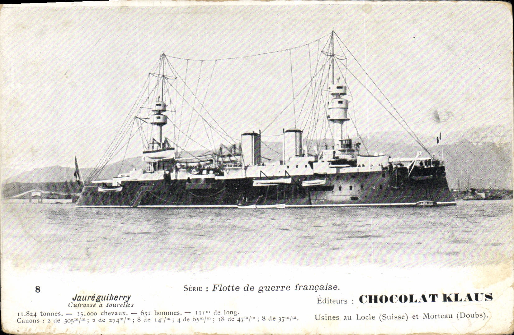 CPA Bateau Jaureguiberry Cuirasse a tourelles