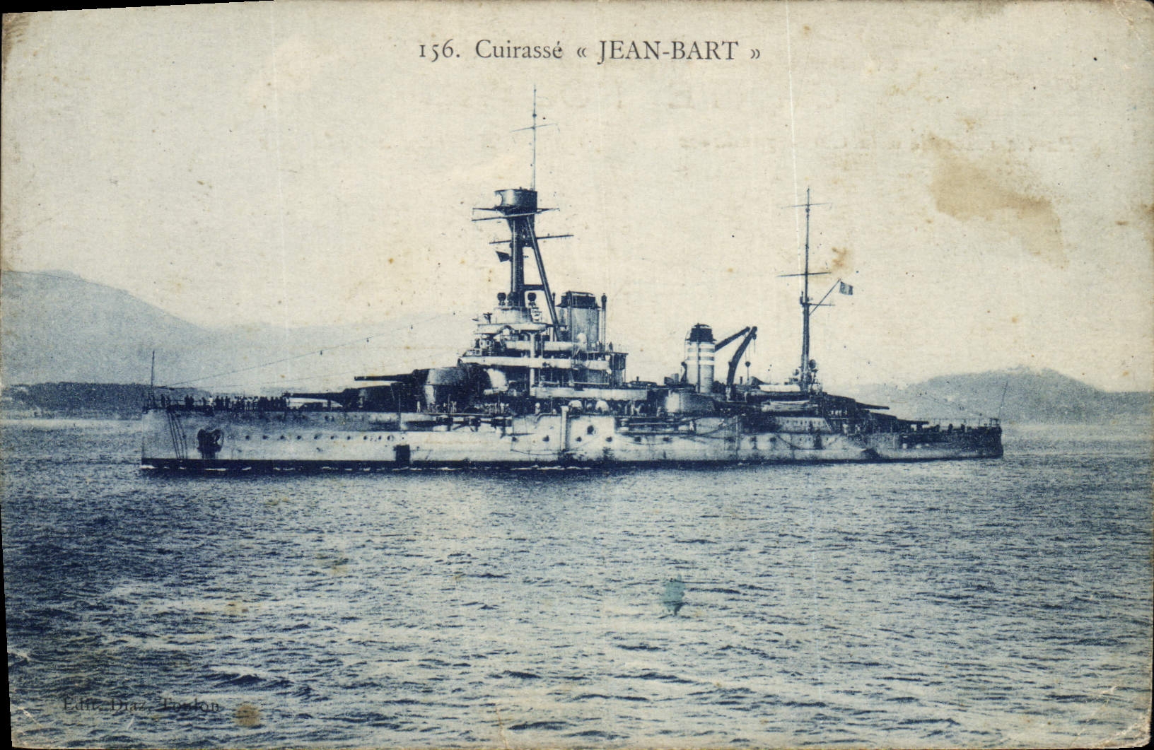 CPA Bateau Cuirasse Jean Bart