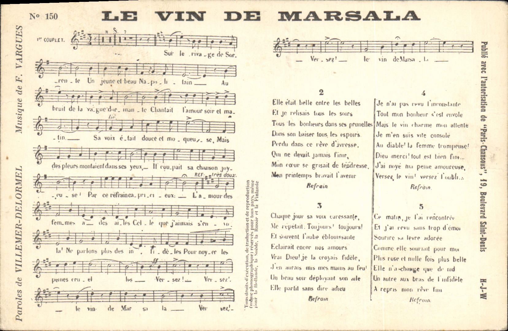 CPA Le vin de Marsala Villemer Delormel Vargues