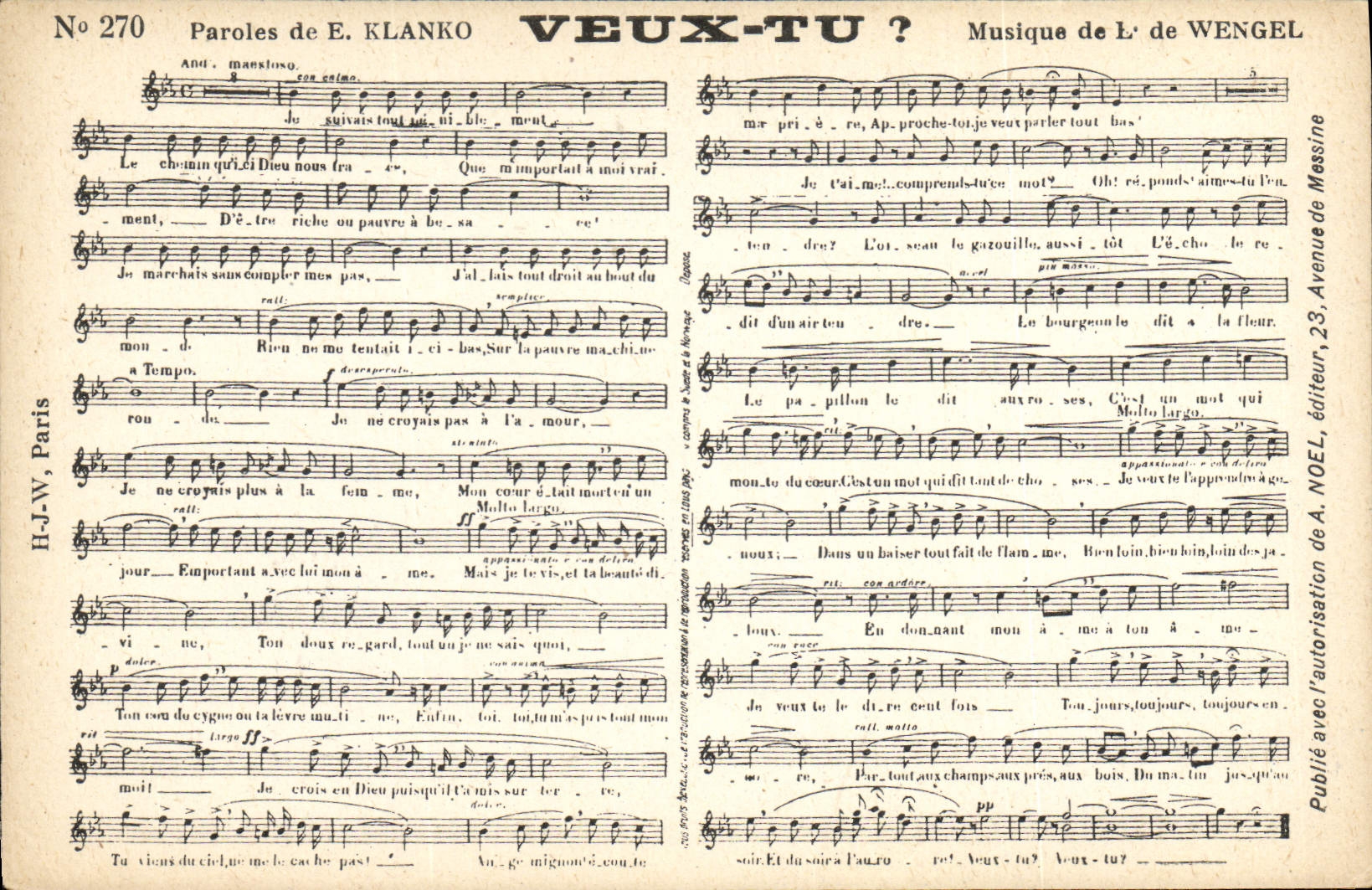 CPA Veux tu ? Klanko De Wengel