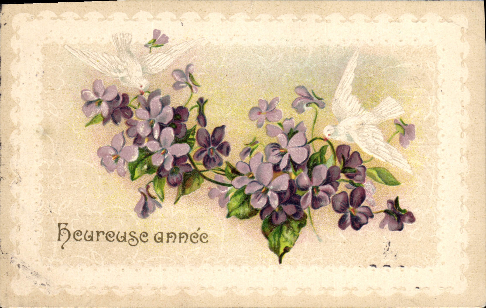 CPA Fantaisie Fleurs Colombes