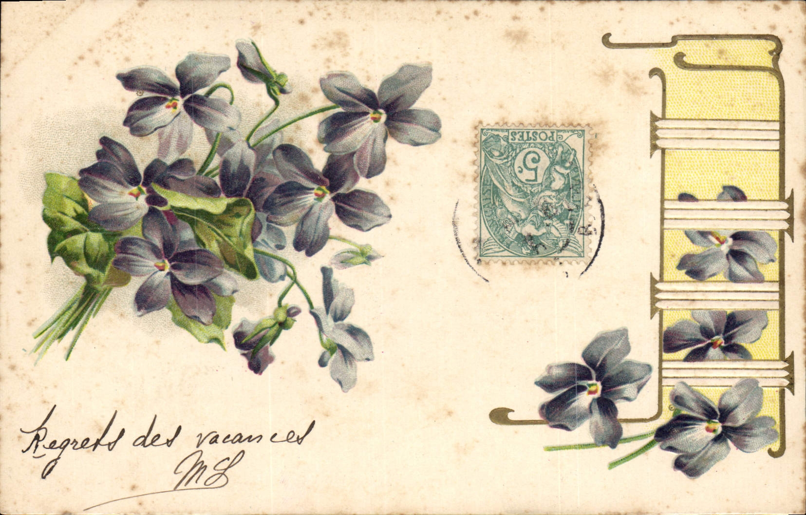 CPA Fantaisie Fleurs 