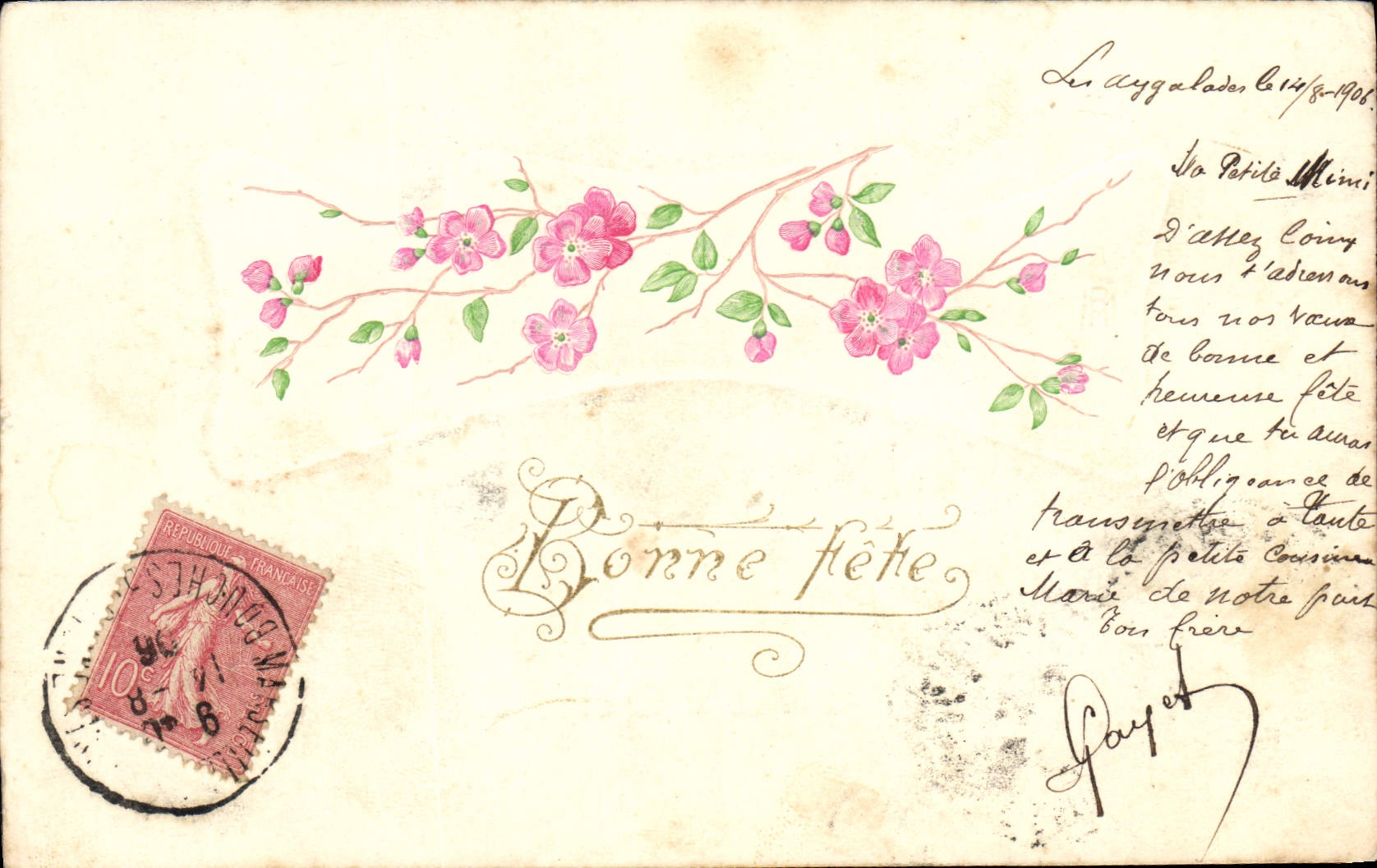 CPA Fantaisie Fleurs 