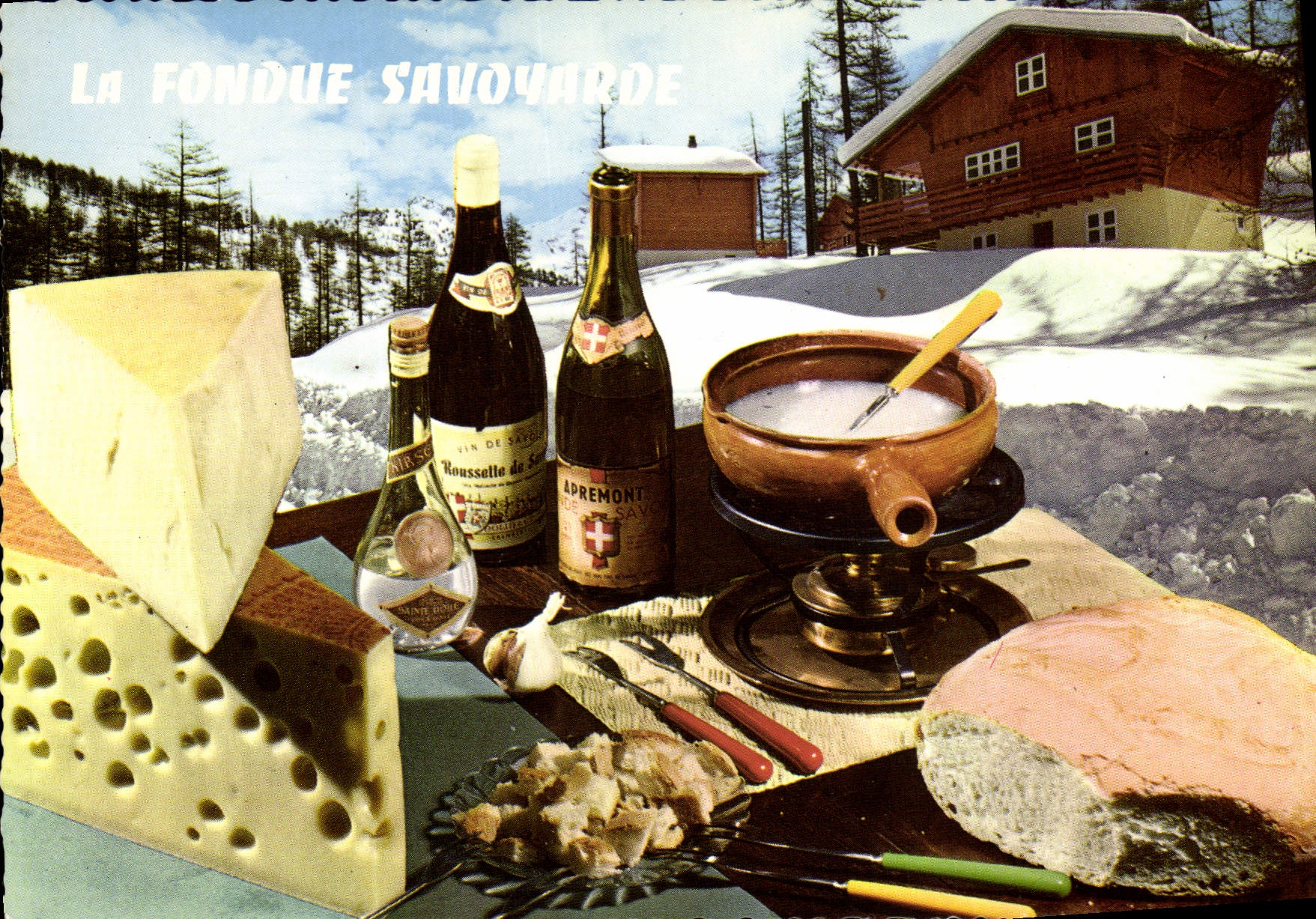 Modern Postcard the Savoyard fondue