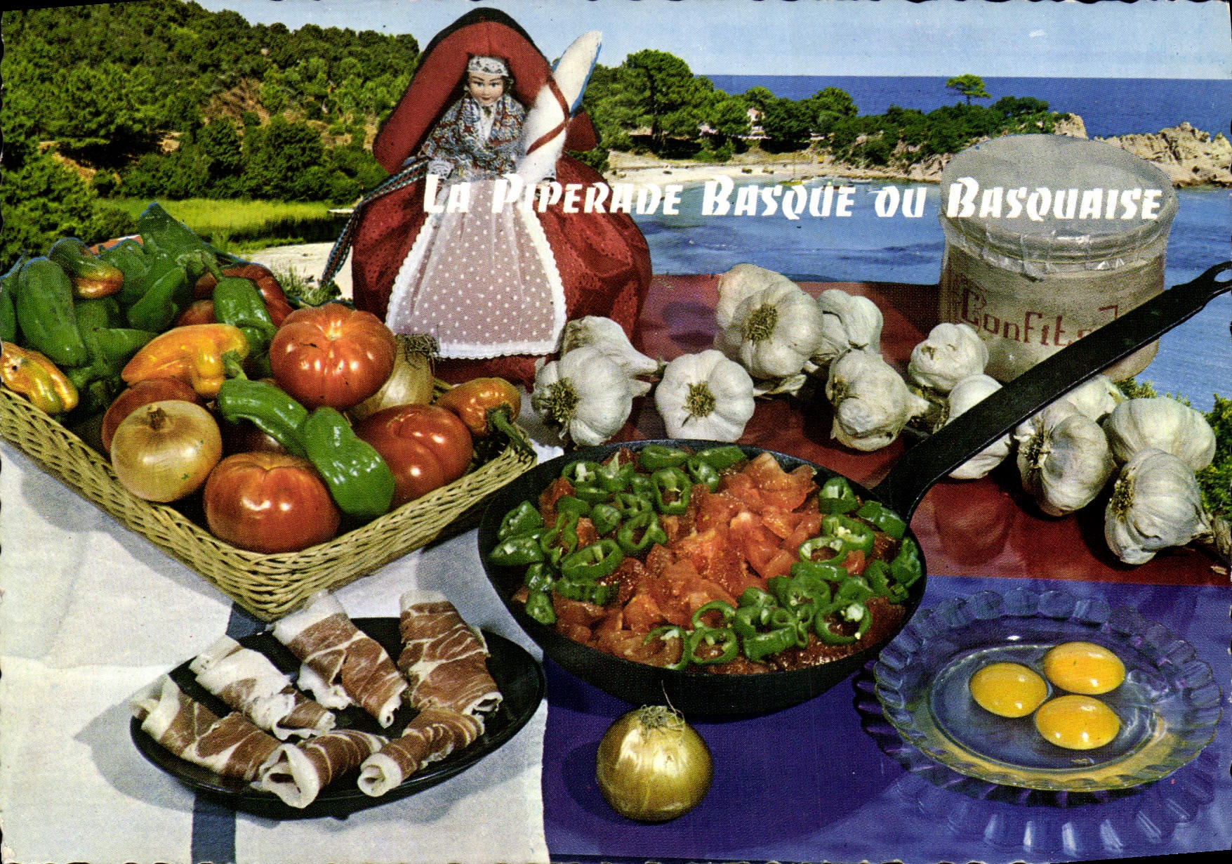 Postal el Piperade Vasco o Vasco