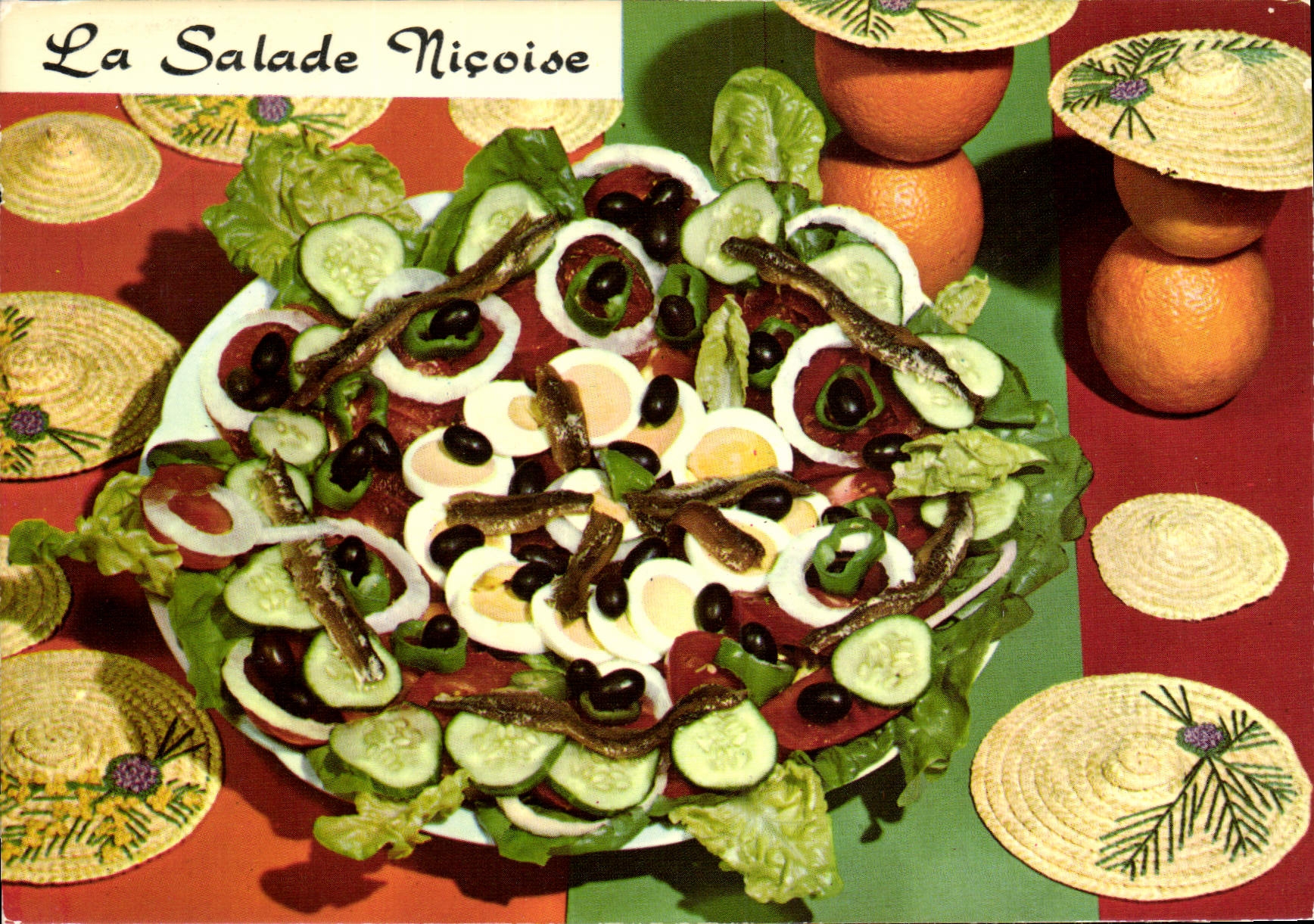 Modern Postcard the Nicoise salad