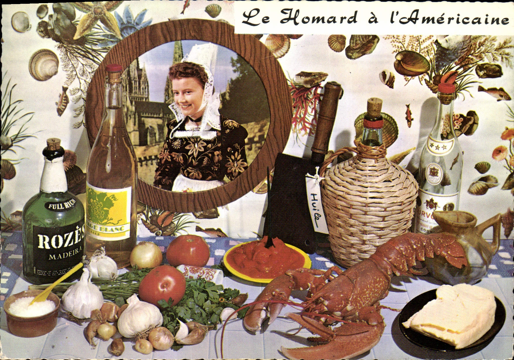 Modern Postcard the Lobster has the American one