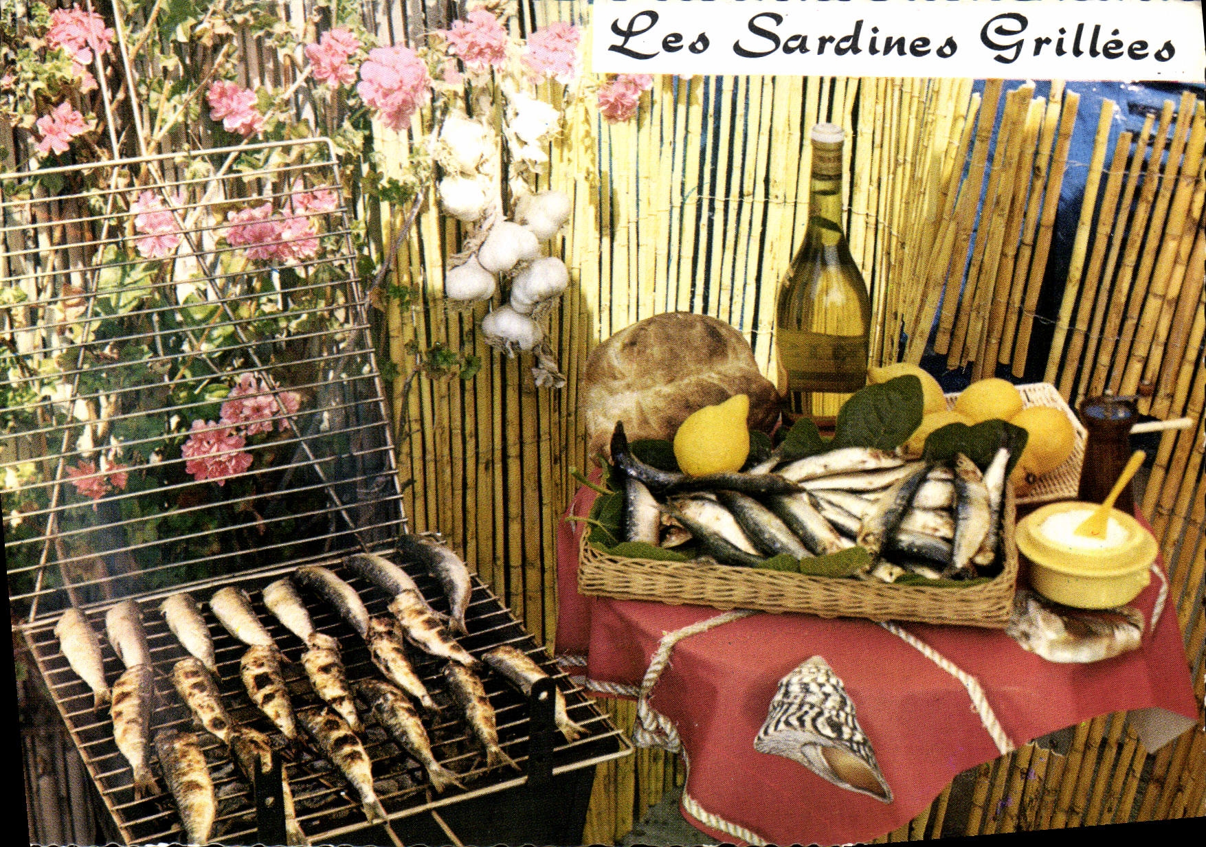 Modern Postcard the sardines grillees