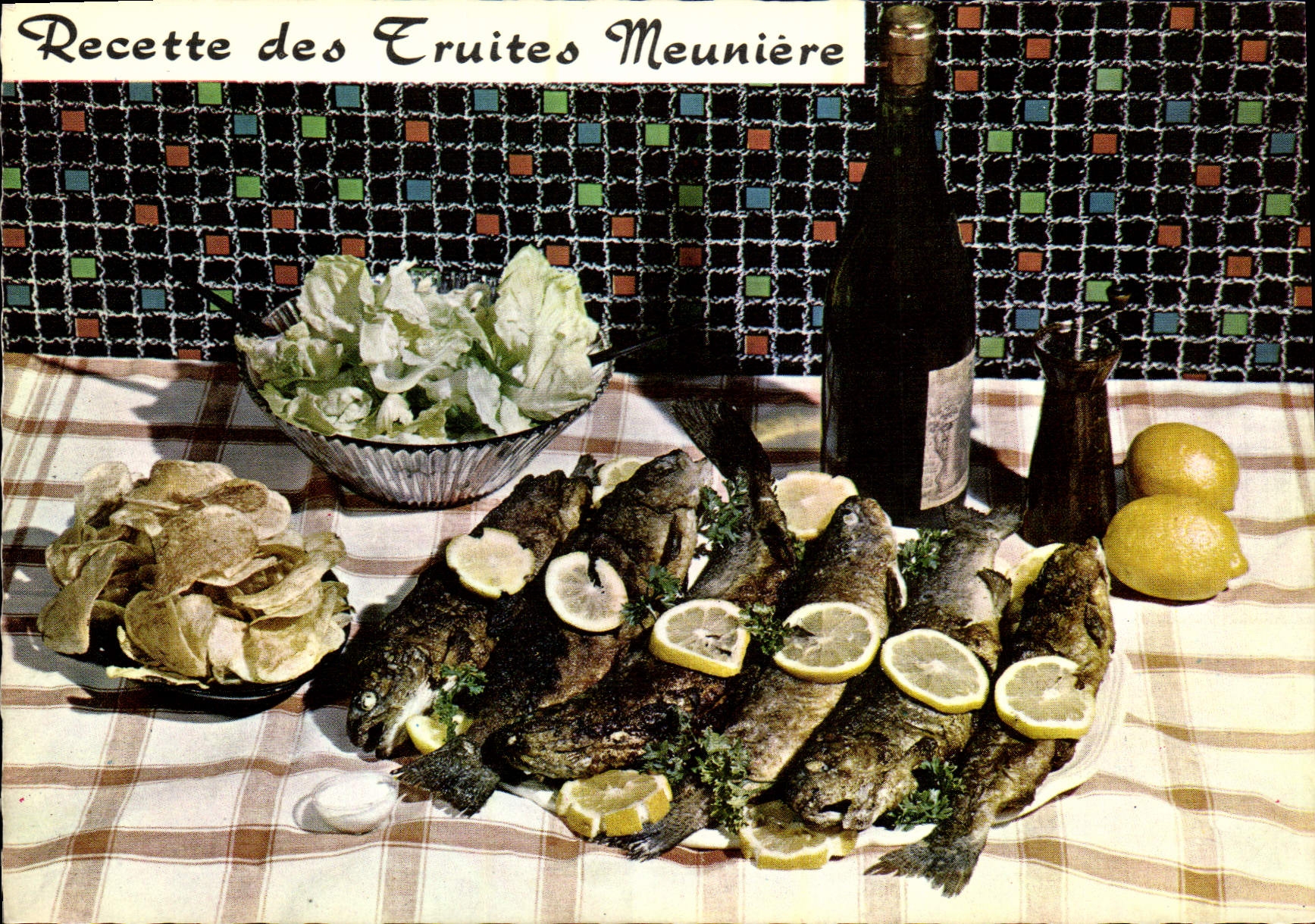 CPM Recette des Truites Meuniere