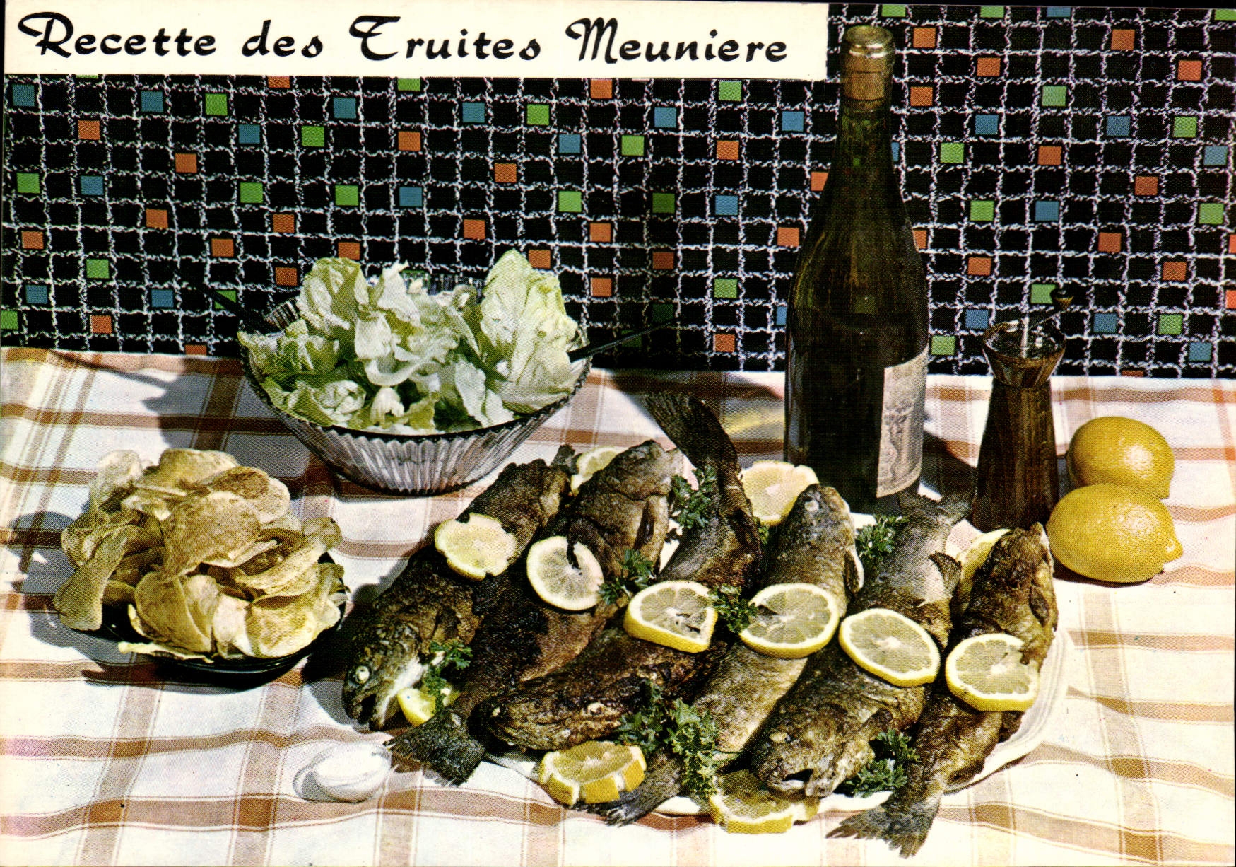 CPM Recette des Truites Meuniere