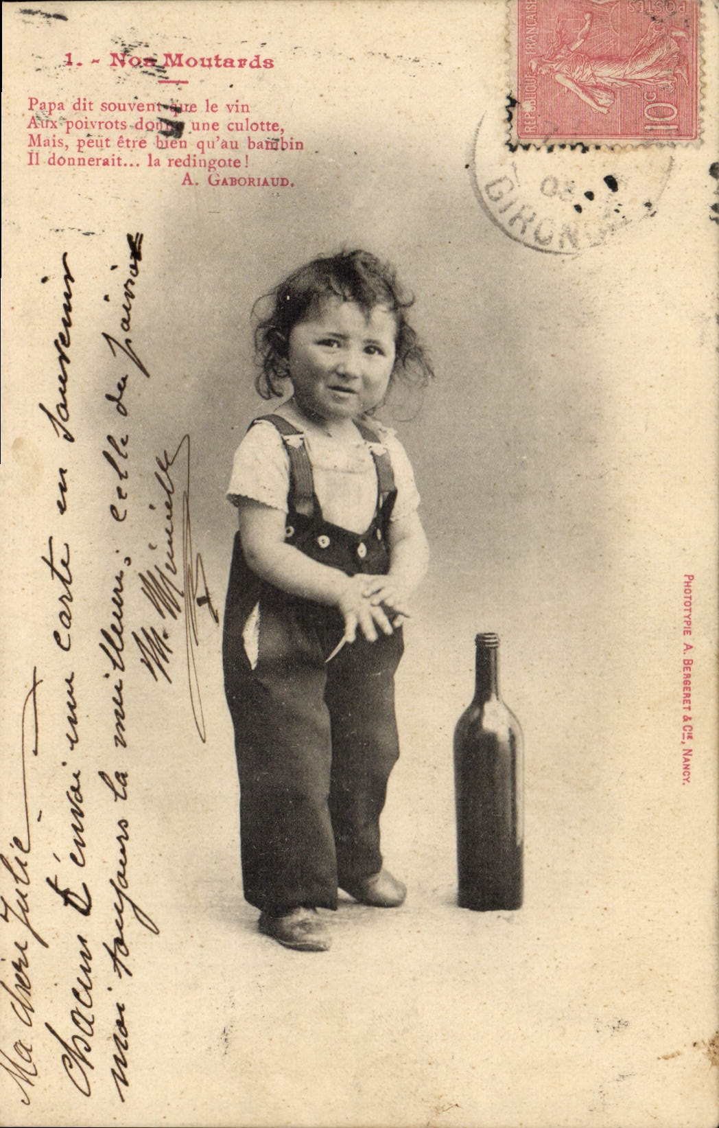 CPA Fantaisie Enfant Nos moutards