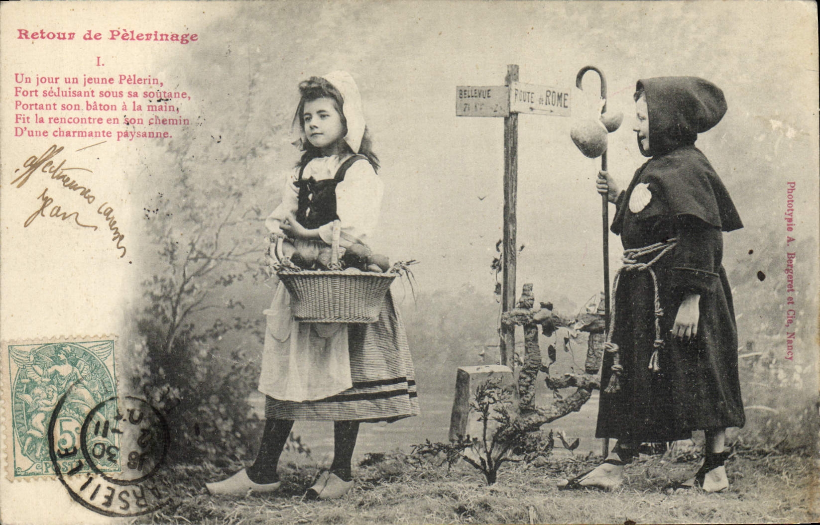 CPA Fantaisie Enfants Retour de pelerinage