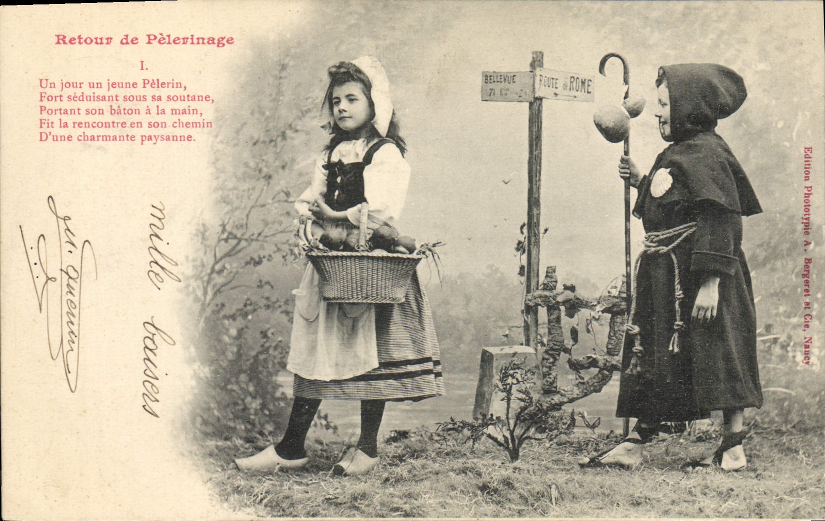 CPA Fantaisie Enfants Retour de pelerinage