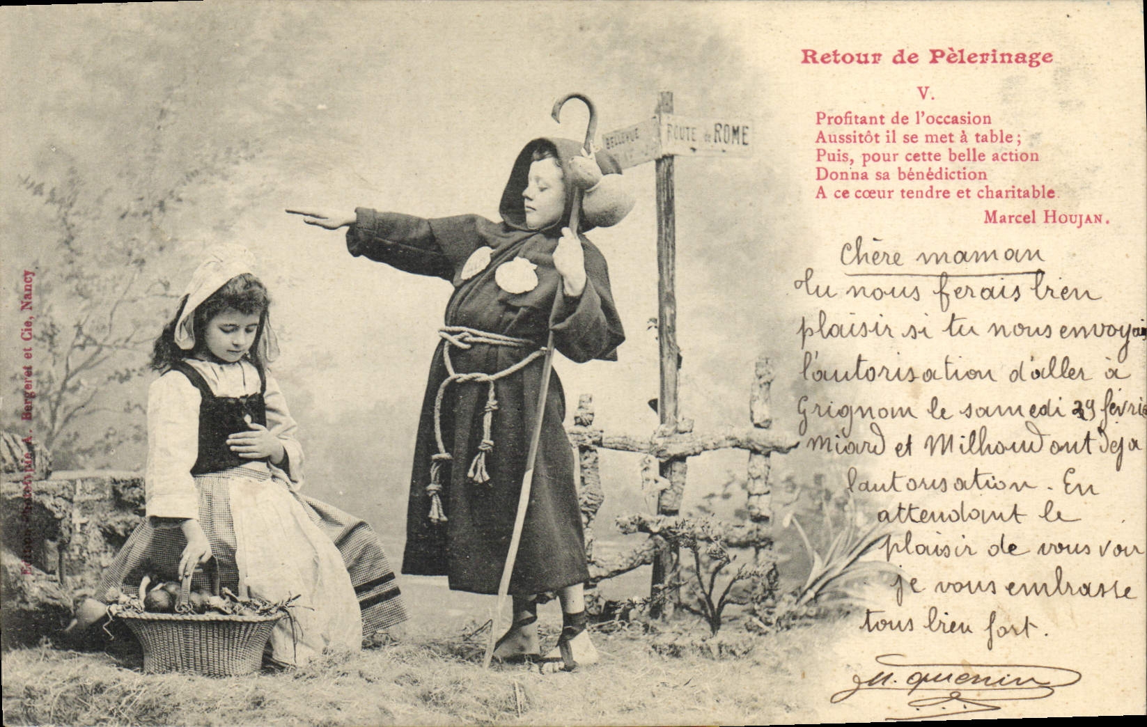 CPA Fantaisie Enfants Retour de pelerinage