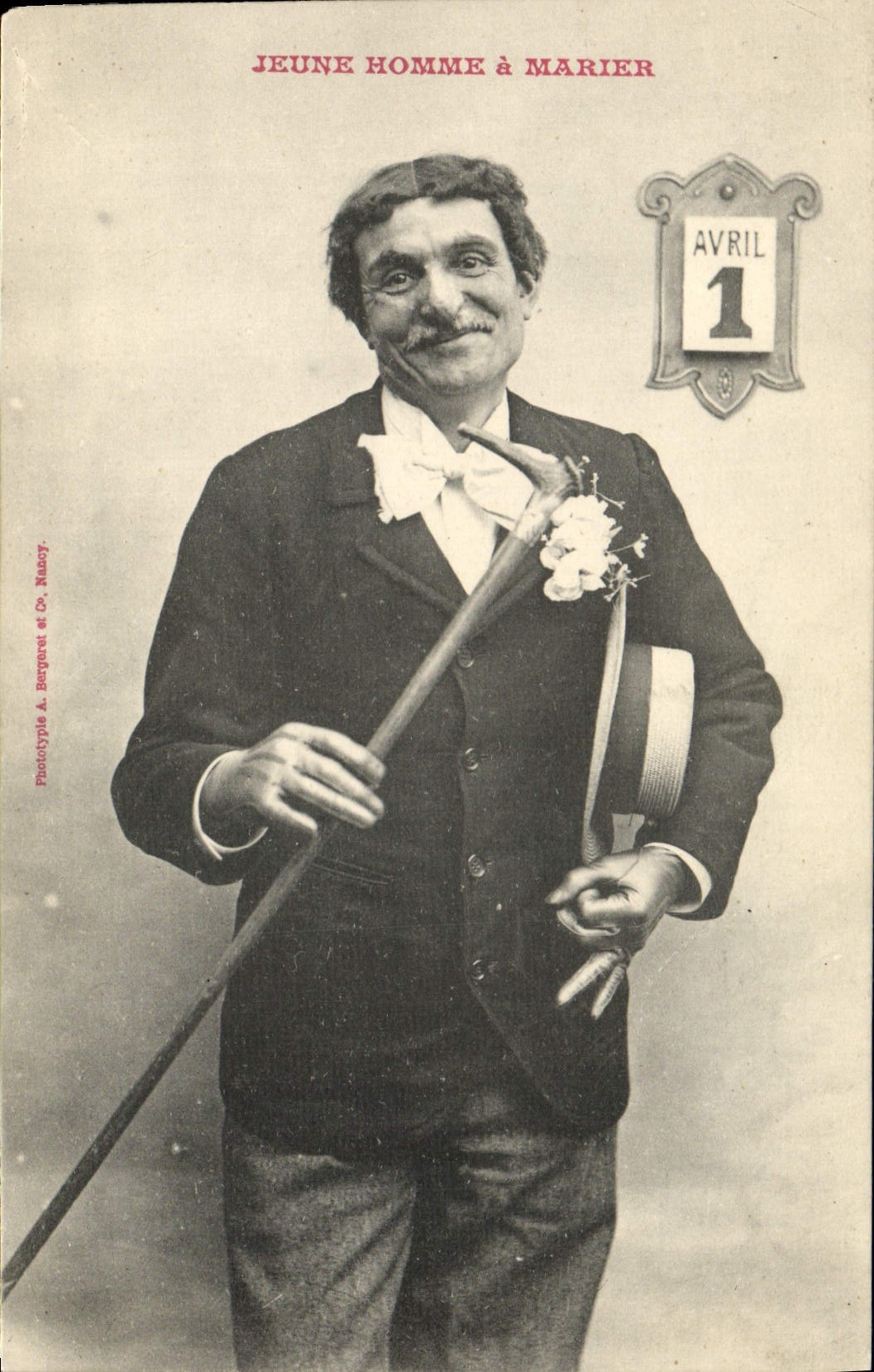 CPA Fantaisie Jeune homme a marier