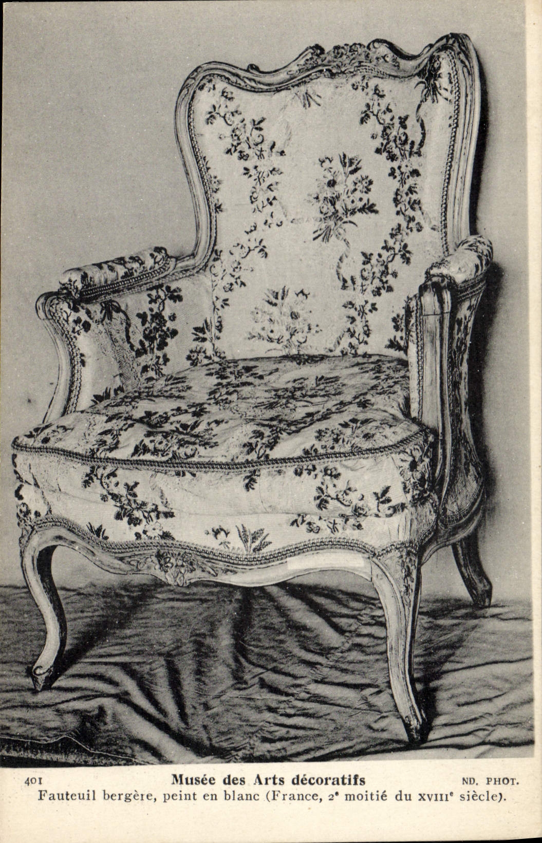 Postal Vagada de las Artes Decorativas Sillón pastora