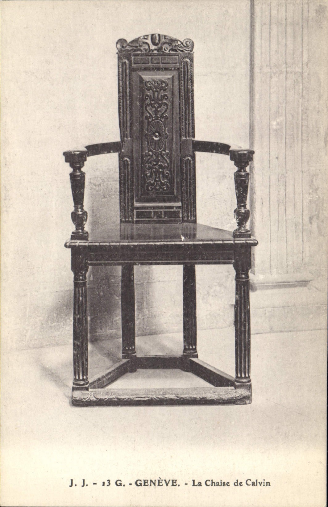 CPA Geneve La chaise de Calvin