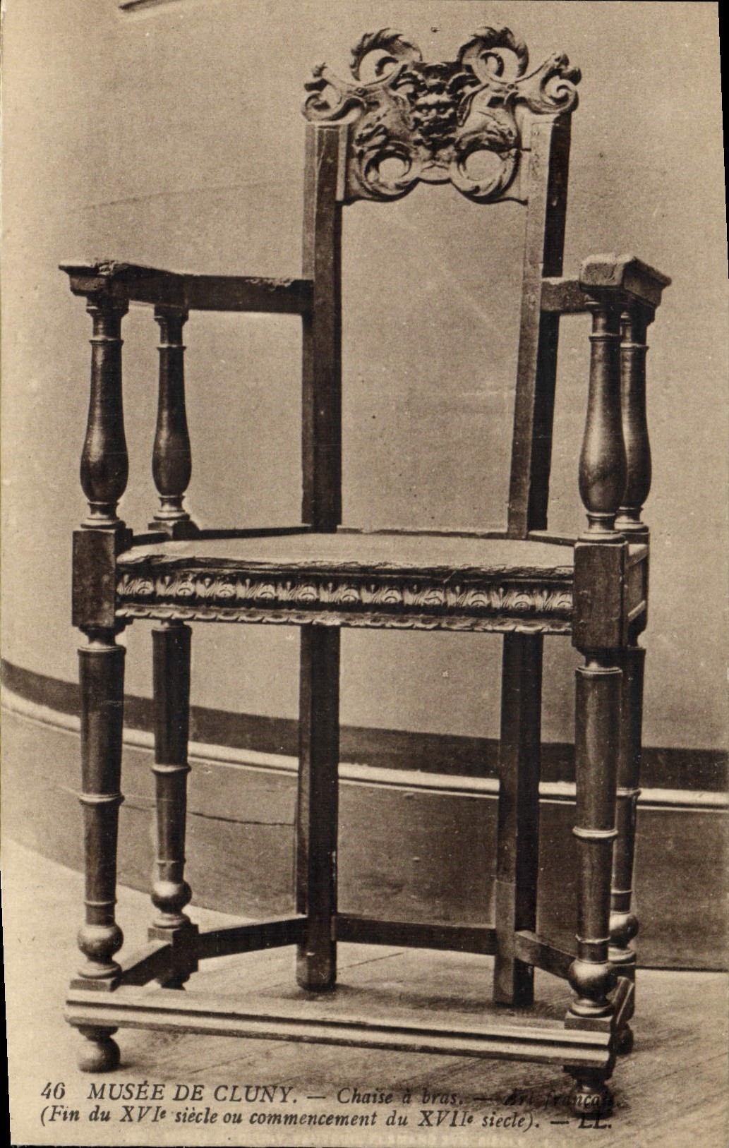 Postal Vagada de Cluny Silla tiene brazo