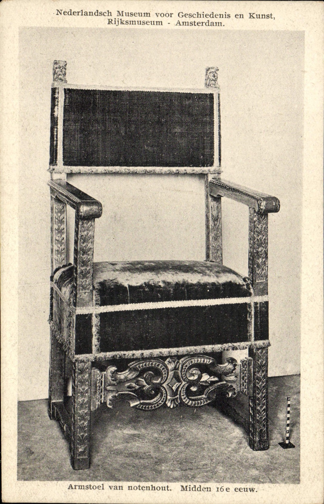 Postal Rijksmuseum Amsterdam Armstoel