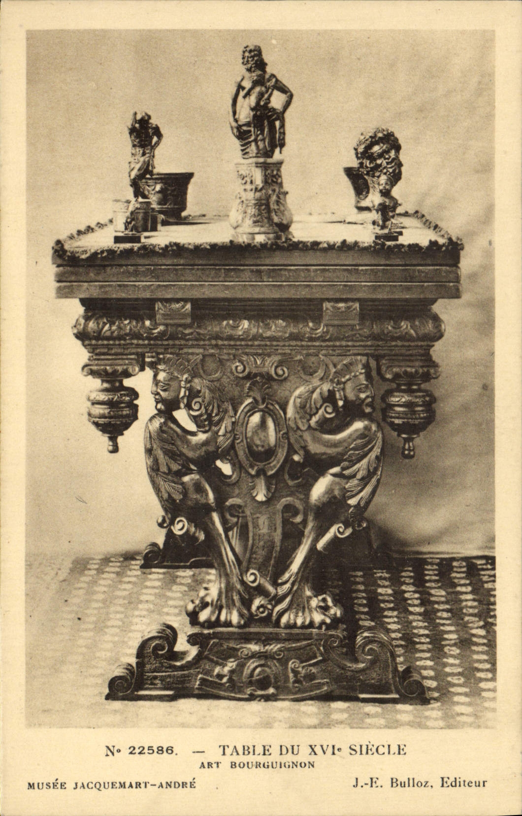CPA Musee Jacquemart Andre Art Bourguignon Table