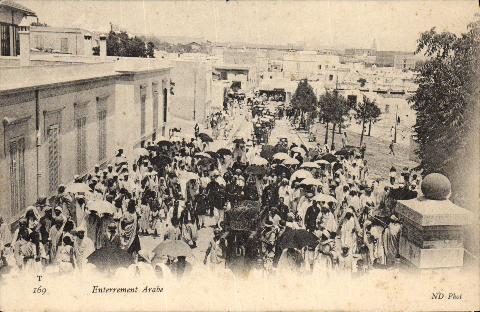 Arab Vintage Postcard Burial