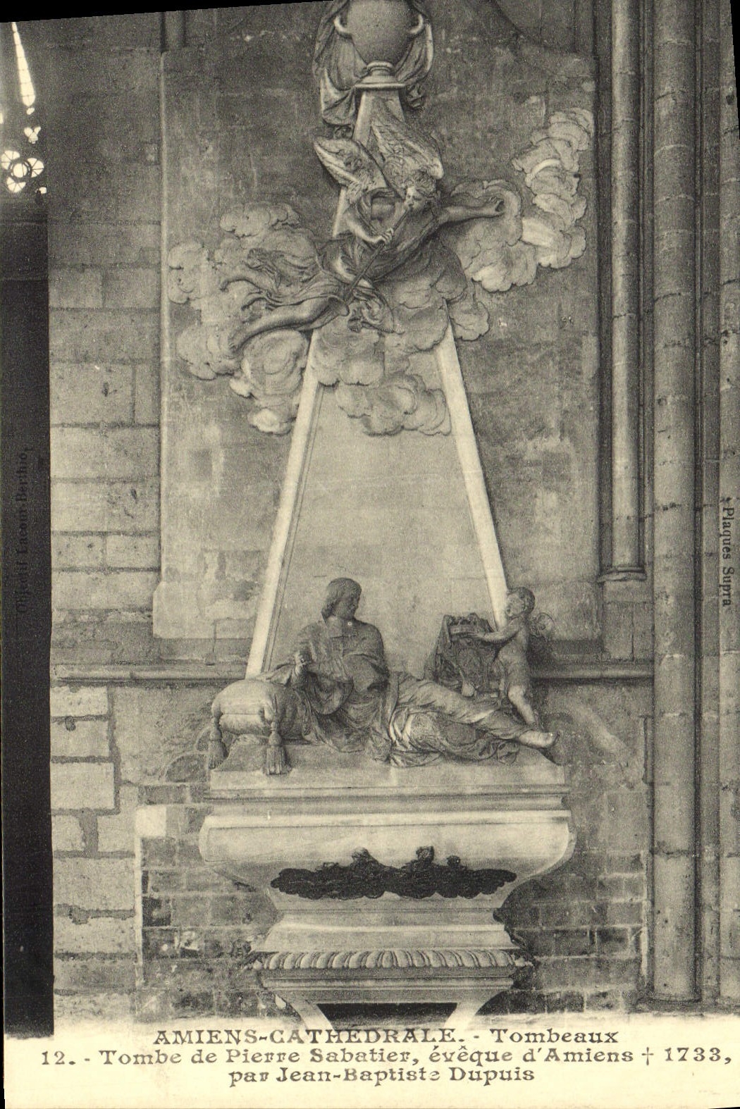 Postal Amiens Catedral Tumbas Tumba de Pierre Sabatier obispo de Amiens Dupuis