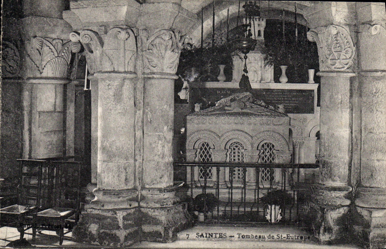 Vintage Postcard Holy Tomb of St Eutrope