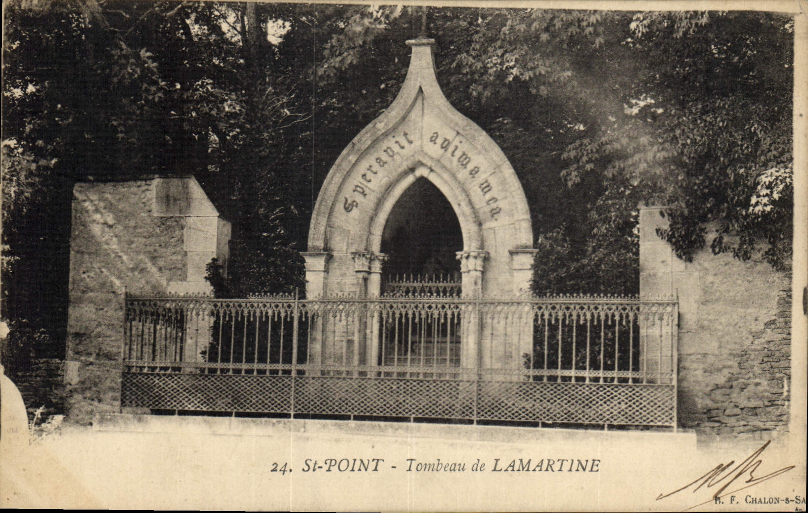 CPA St Point Tombeau de Lamartine