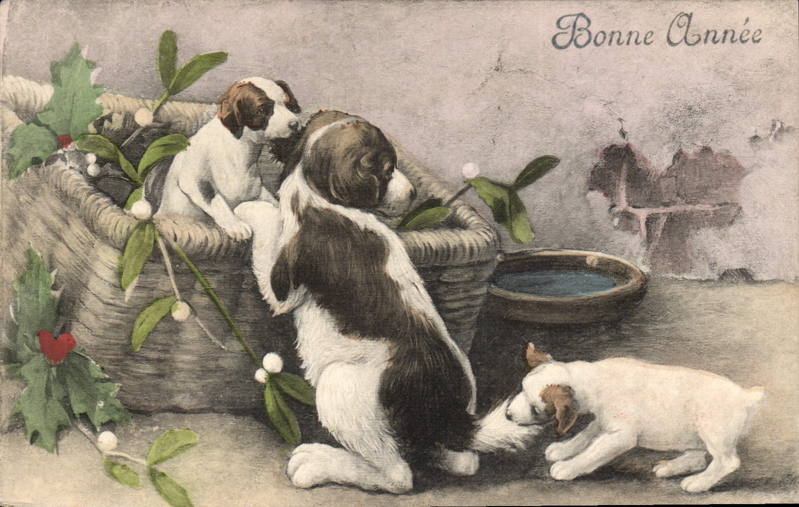 CPA Chien Chiens Chiot 