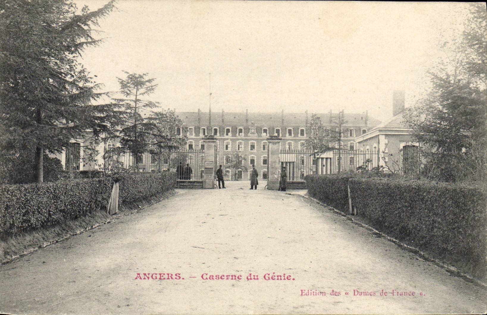 Postal Militaria Angers Cuartel de la Ingeniería