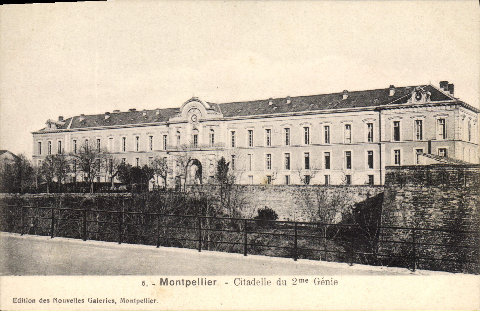 Postal Militaria Montpellier Ciudadela de la 2.o Ingeniería