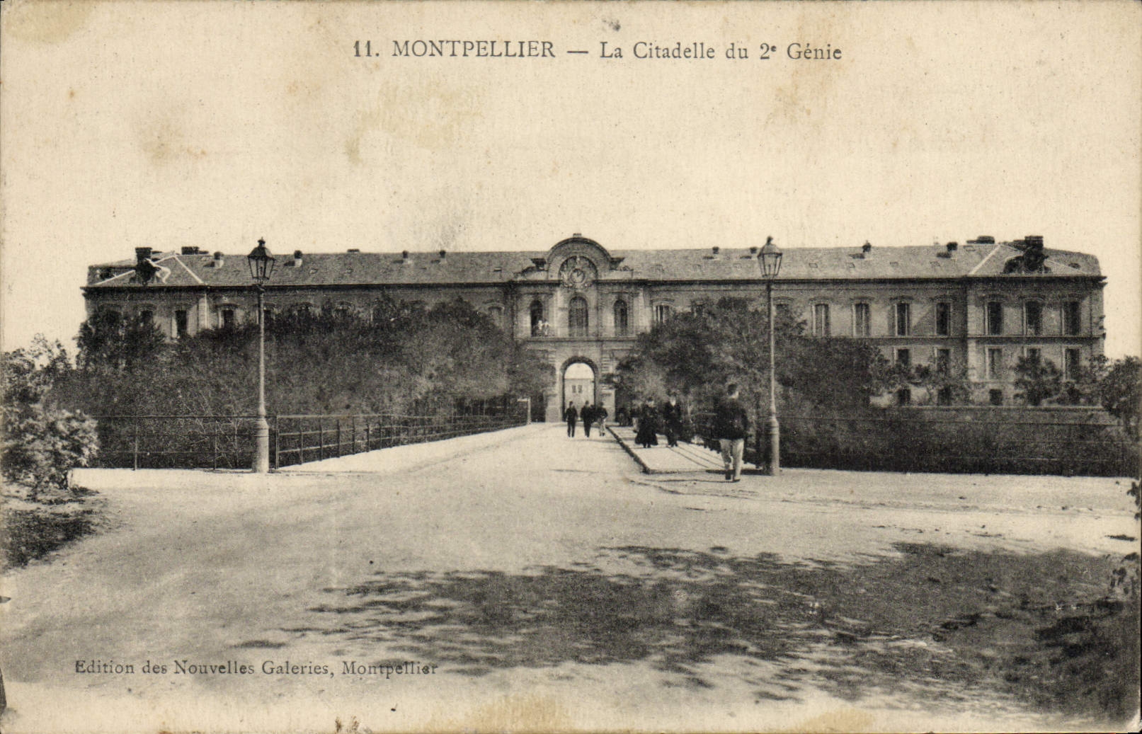 Postal Militaria Montpellier la ciudadela de la 2.o Ingeniería