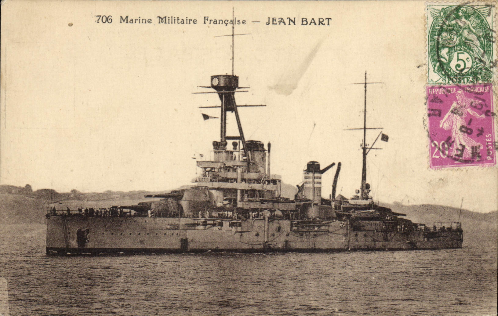 CPA Bateau Jean Bart