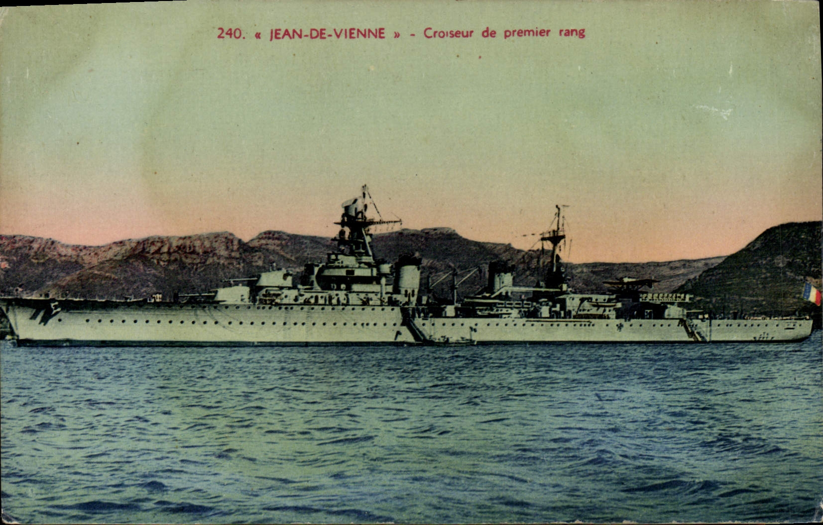 Vintage Postcard Boat Jean of Vienna Cruiser of first rank