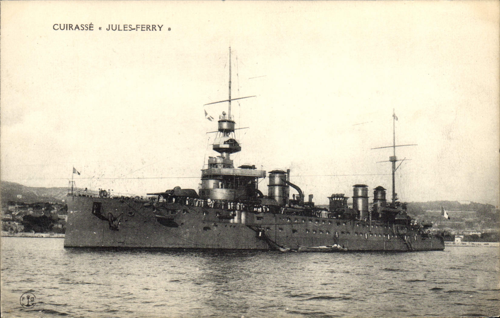 Vintage Postcard Bateau Armours Jules Ferry