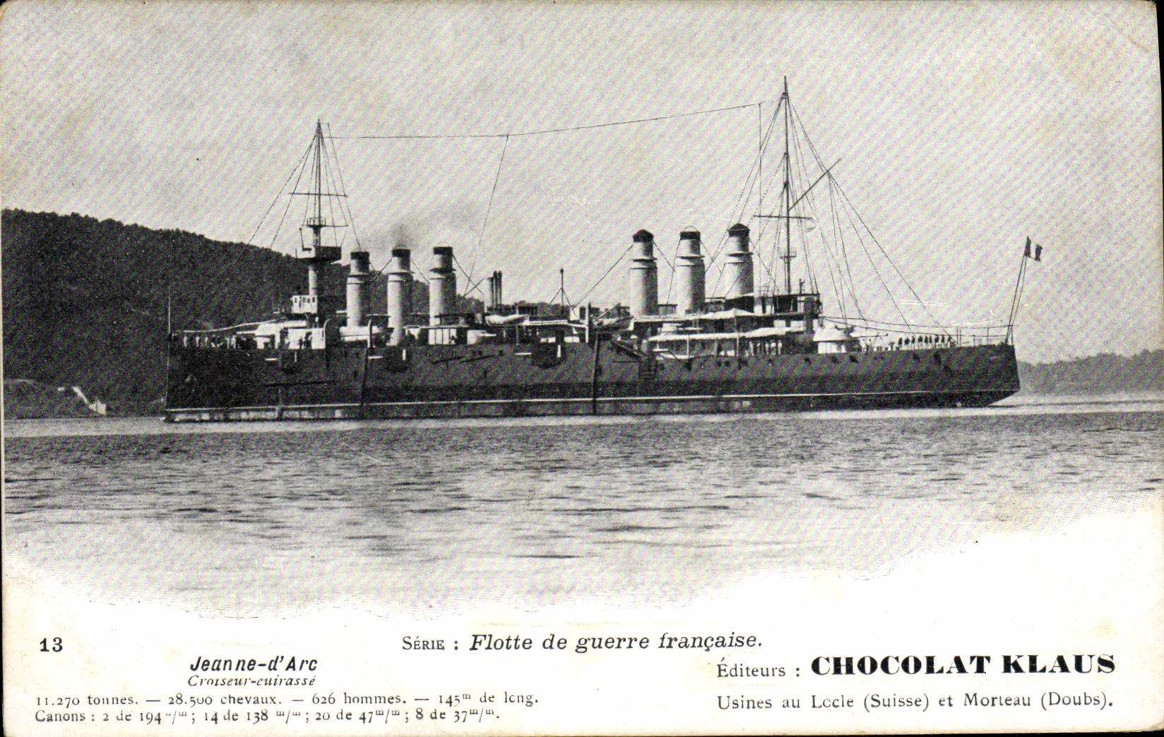 CPA Bateau Jeanne d'Arc Croiseur Cuirasse