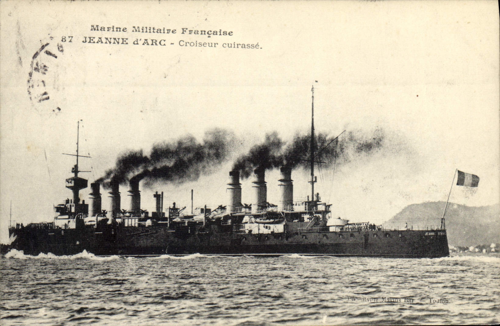 CPA Bateau La Jeanne d'Arc Croiseur Cuirasse