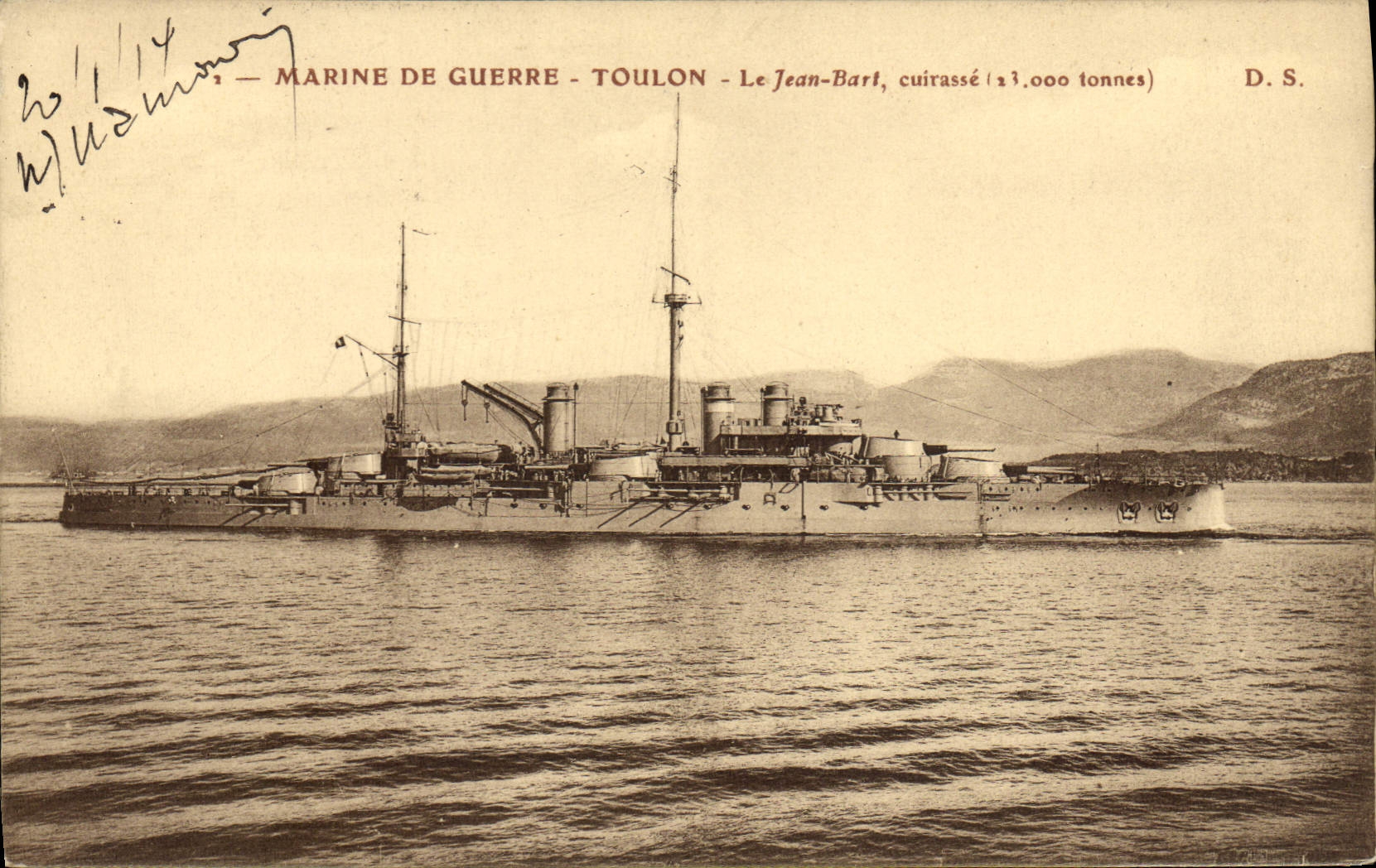 CPA Bateau Toulon le Jean Bart Cuirasse