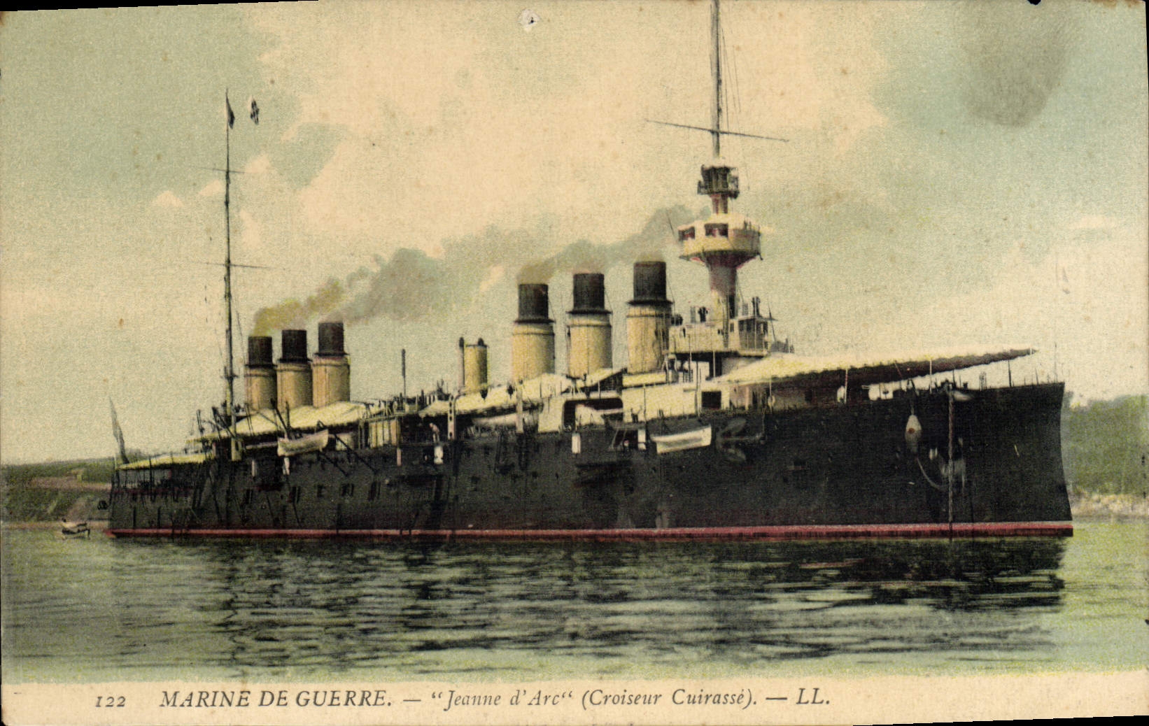 CPA Bateau La Jeanne d'Arc Croiseur Cuirasse