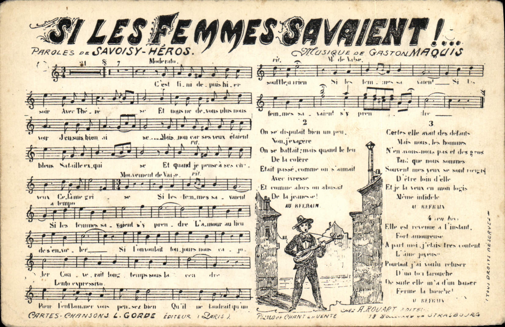 Vintage Postcard If the women knew Savoisy Hero Gaston Maquis