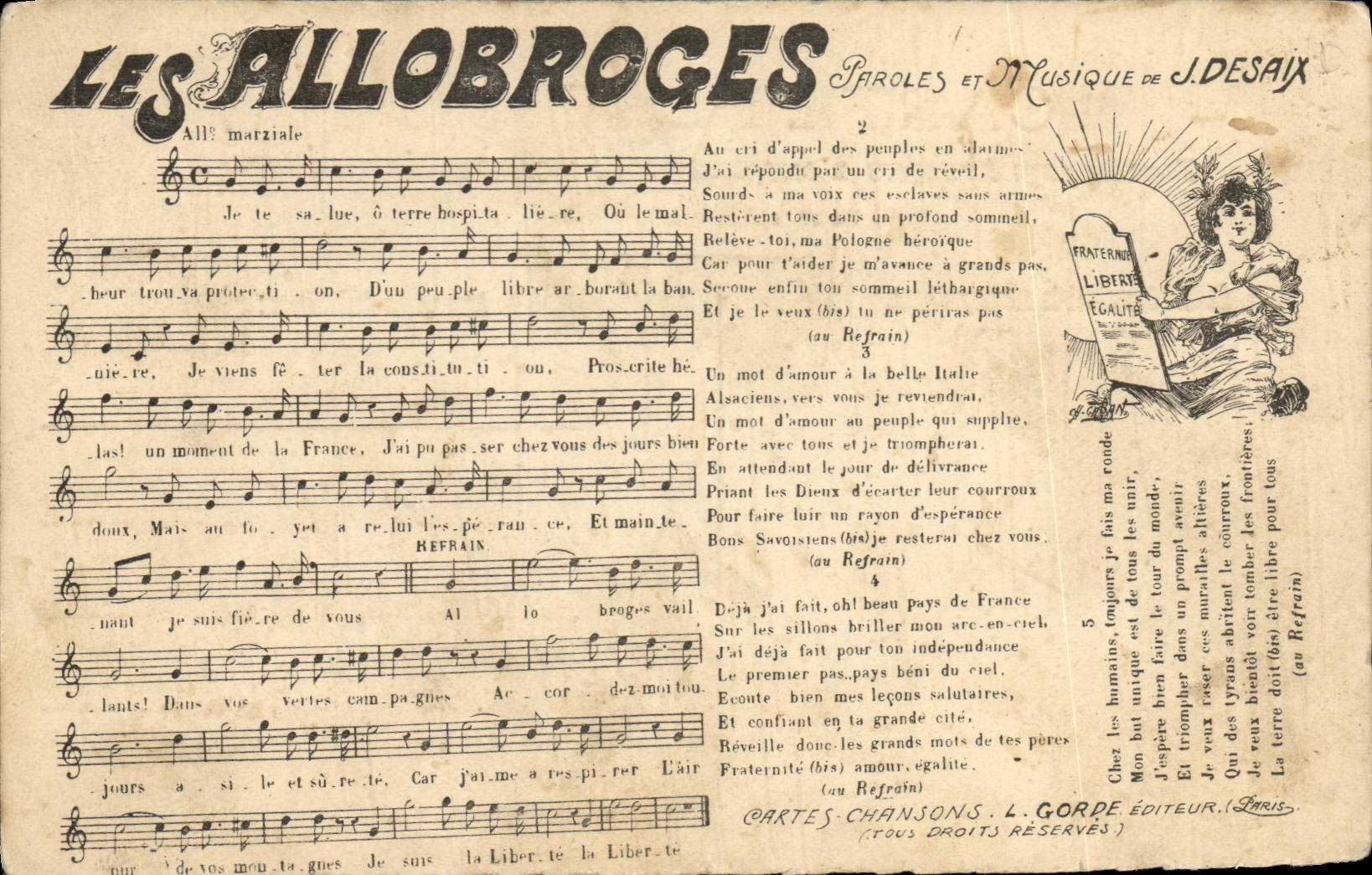 Vintage Postcards Allobroges Desaix