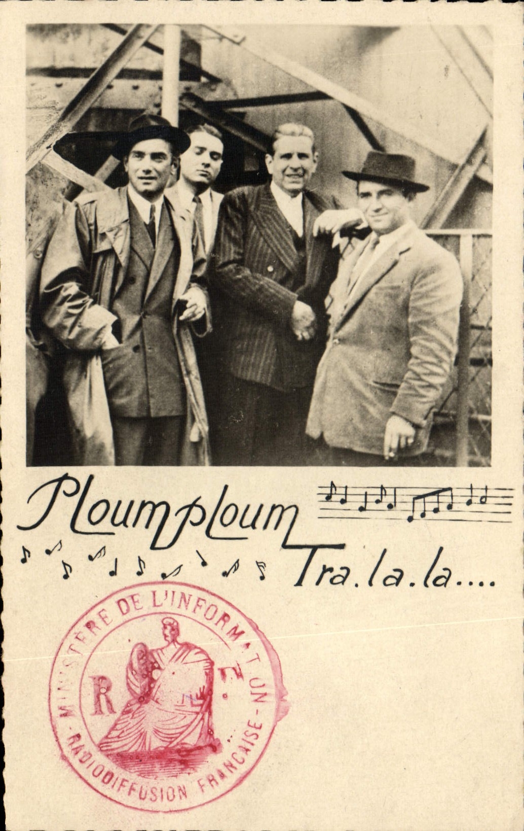 Vintage Postcard Ploumploum will tra it