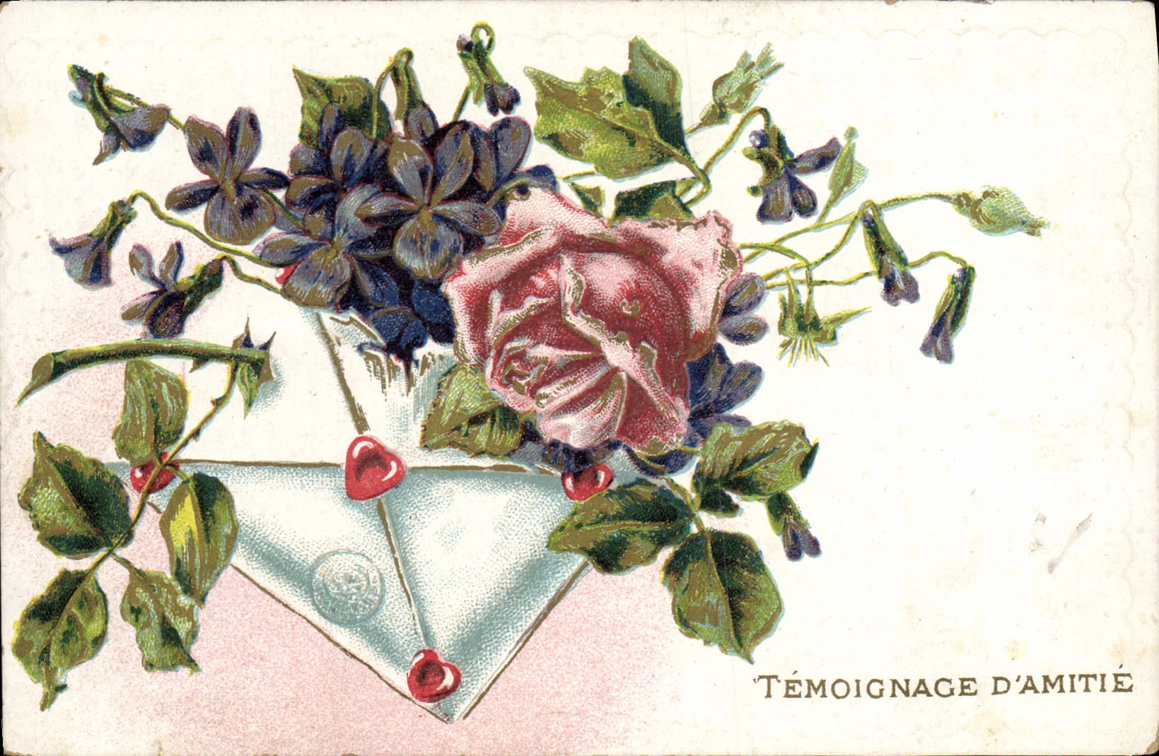 CPA Fantaisie Fleurs 