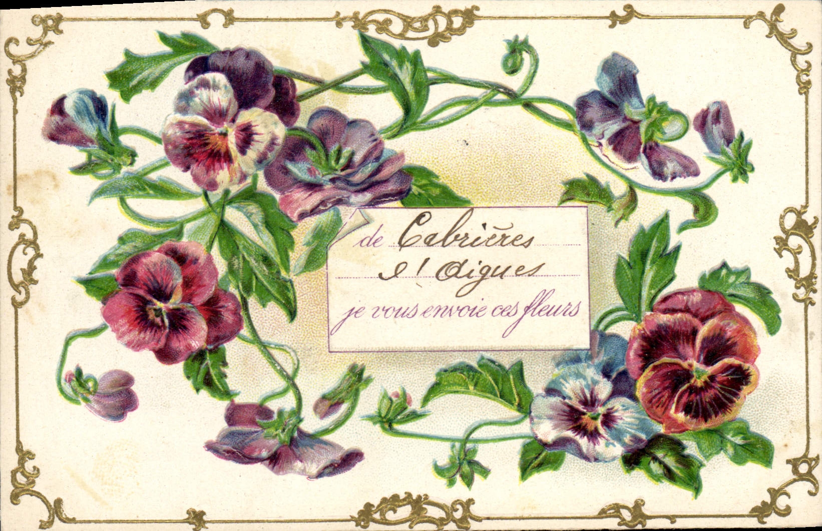 CPA Fantaisie Fleurs 