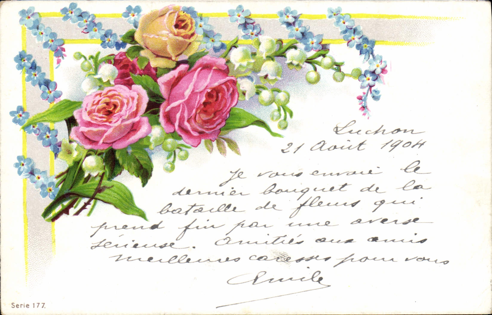CPA Fantaisie Fleurs 